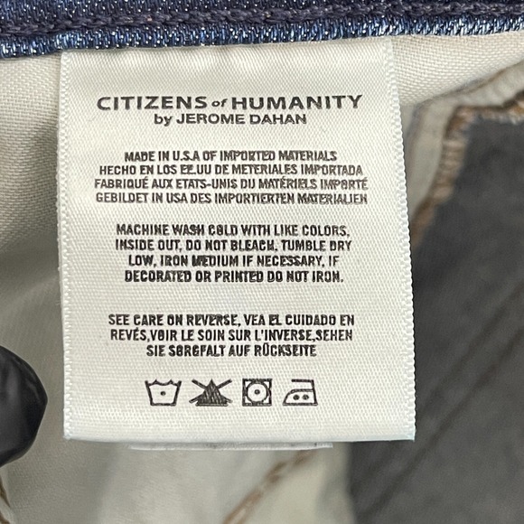 Citizens of Humanity Blue Elsa Mid-Rise Slim Fit Crop Jeans Womens Size 27 - Picture 15 of 16